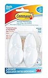 コマンドbath18-es-e 2フック2ストリップMedium Bathフック 2-PACK BATH18-ES-2PK