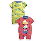 (ネクスト) NEXT 赤 車 二枚組 自動車とワニ君 半袖ロンパースの セット 6-9m ワンカラー [並行輸入品]