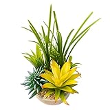 人工多肉植物 プラスチック製の多肉植物 人工観葉植物 可愛いミニ造花 人工盆栽 いい贈り物　鉢セット 植木鉢付き