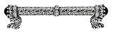 Carpe Diem Hardware 6522-9C-Ox Crowning Glory Queen Penelope O.C. Pull with Swarovski Crystals and S
