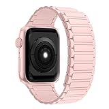 [JSFOYU] コンパチブル アップルウォッチ シリコン 磁吸引式ループ 41mm 40mm 38mm Apple Watch バンド 伸