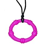 KidKusion Gummi Teething Necklace Bamboo, Pink by KidKusion