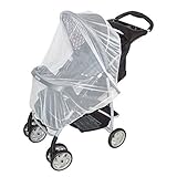 White Mosquito Net for baby Strollers, Carriers, Car Seats, Cradles, Pack'n'Plays, Cribs, Bassinets 