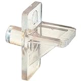 slide-co 241946シェルフサポートPeg、1 / 4インチ、クリアプラスチック、(パックof 12 )