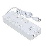 uxcell 電源タップ　電源延長ソケット 　デスクトップ電源ソケット　AC 100-250V