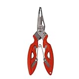 【ノーブランド品】合金＆ABS 　多機能 釣り用ペンチ　釣りプライヤー　釣り具　鋏　釣りの必需品　割人間工学に基づいた握りやすいグリップ オレンジ