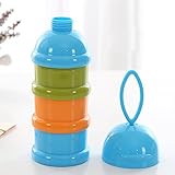 Mamimami Home 乳児粉ミルクケース 離乳食保存兼用 約4回分の粉ミルクを計りおき x3個単開口=14cm 多色選択