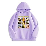 [YOY.LAVUROC] イタリアンブレインロット フーディー 裏起毛 子供服 長袖 Tシャツ キッズ 男の子 女の子 綿100% トゥントゥンサフール ブレインロット 可愛い パジャマ プリント トップス 誕生日プレゼント (A8, 130)