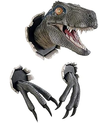 Amazon.co.jp: ARTIVITEEの恐竜の頭の壁掛け像、等身大の