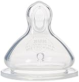 NUK Wide Neck Silicone Teat x2 - 0-6m - Large Hole