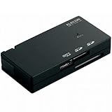 ELECOM カードリーダライタ USB2.0対応 SD系専用 SD2枚挿し ブラック MR-C17BK