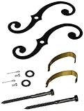 Stanley Hardware SP1685 6-3/4" Holdback W/SPring in Flat Black Over Zinc Plated [並行輸入品]