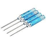 PIXNOR 4pcs Metal Hexagonal Hex Screw Driver Screwdrivers Tools Kit 1.5mm 2.0mm 2.5mm 3.0mm for RC H