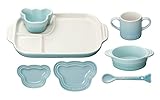 【LE CREUSET（ル・クルーゼ）】 ベビー テーブルウェア ギフトセット ブルー 910427-00-122