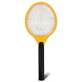 電撃殺虫ラケット ハエたたきラケット ナイス蚊っち 殺虫器 蝿や蚊を瞬殺 ハンド電子 モスキート ハエ フライ バグ たたきラケット 電気のパワーでハエ・蚊を撃退 全長51cm　ネット部22.5cm×