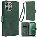 【Heofuixt】 Moto g66j 5G / g66Y 5G ケース 手帳型 【ストラップ 一本付】 適用 Motorola moto g66j 5G スマホケース モトG66Y 手帳型 モトローラ モトG66j 手帳 case スタンド ストラップ付き 窓口式 カード入れ マグネット 手帳ケース カードケース つや消し 落ち着いた色 ダークグリーン エメラルド