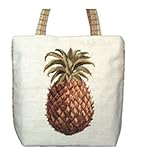 123 Creations C531HB-16x13x5 in. A-Toil-Blue Needlepoint Tote Bag