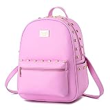 デスクレッツGirlレディースリベットバックパックDailyショルダーバッグstacchelバッグ ピンク