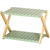 VLUSH 木製ラック フリーラック 玄関収納棚 ウッドラック 折り畳みラック