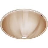 Elkao|#Elkay ELUH12LV-CU 18 Gauge Cuverro Antimicrobial copper 14.375 Inch x 6 Inch single Bowl Unde