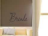 Brenda男の子女の子部屋保育園ベビーキッズ名前ビニール壁引用ステッカー