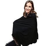 Tovadoo 授乳ケープ ベビーカーカバー 座りシート 3way コットンブレンド　多色　無地　シンプル　高品質　ソフト　軽量　通気性よい　洗濯機対応　出産準備　出産祝い （26.5*0.2*27.