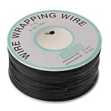 P Prettyia 高品質　ラッピングワイヤー　250m 30AWG　錫メッキ 銅線 - 黒