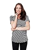 RIPE maternity トレリスサイドタイマタニティトップ サイズM ブラック/ホワイト S6020