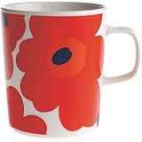 マリメッコ marimekko ウニッコ UNIKKO マグカップ ホワイト レッド 250ml 63431 001 63431 001 [並行輸入品]