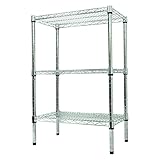 メタル スチール ラック 幅60cm × 奥行35cm × 高さ90cm × 3段 スチールラック スチールシェルフ 収納ラック 収納棚 メタルシェルフ メタル パイプラック ラック シェルフ 洋服収納 衣類収納 キッチン 収納 耐荷重15
