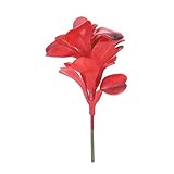 Bulary 造花　ミニ多肉植物　人工観葉植物　インテリア プレゼント 室内　タイプ3　レッド