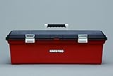 現場 工具ケース 踏み台 ハードプロ80 カラー：ダークグレー/レッド