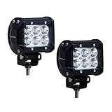 Rupse LED ワークライト 2個セット　CREE 18W 1400LM 夜釣り/マリンデッキライト 各種作業車対応 LED サーチライト LED 作業灯/集魚灯 屋外照明用防水