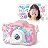 トイカメラ キッズカメラ 女の子 プレゼント 誕生日 日本語説明書 耐衝撃ケース付き 1080P HD 32GB ピンク ANY SELECT