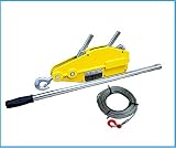 三方良し ハンドウインチ800kg フック付 10m 20m 30m 付属ワイヤの長さカスタム可能 万能携帯ウインチ 手動ウインチ チルホール800kg ワイヤー タイプ ハンドウインチ スーパーチルホール 林業、機械の据え付け、重量物作業、緊急時対応厳選 (付属ワイヤロープ長さが30ｍ)