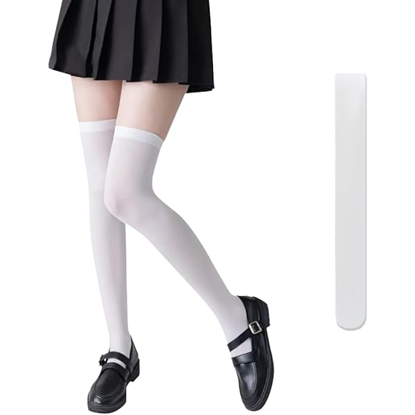 Amazon.co.jp: [VISELIA] ニーハイソックス 3足セット 美脚 レディース