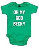 (オー　マイ　ゴッド　ベッキー) Oh My God Becky, プリント　ベビースーツ - グリーン/白 12-18 ヶ月