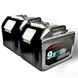 互換ラボ マキタ MAKITA 互換 バッテリー 18V 6.0 Ah 6000 mah 9.0 Ah 9000 mah Waitley 互換LAB LED デジタル残量表示 WTL1860 WTL1890 MAKITA BL1830B BL1850B BL1860B 対応 電動工具用 (9.0Ah, 2個)