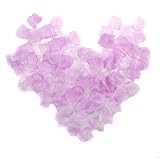 NSSTARシルクローズ花びらウェディングイベントと紙吹雪ブライダルパーティーフラワーガール装飾用(ライトパープル、500枚入り)