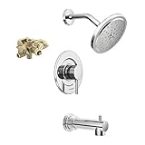 Moen KTS-T3293-70CH Align Moentrol Tub/Shower Faucet with Trim and 1/2-Inch CC Rough-in, Chrome [並行輸