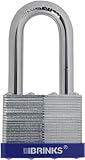 Brinks 162 – 52091 50 mmラミネートスチール南京錠with 2インチBoron shackle- 1パック