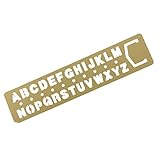 Fityle 高品質　DIY　ハンドメイド　ルーラー　定規　図面　描画　製図　描く　テンプレート　アルファベット　英字　ツール　