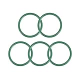 uxcell フッ素ゴムOリング FKM シールガスケット 機械配管用 グリーン 外径44 mm 内径37 mm 幅3.5 mm 5個