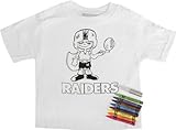 Oakland Raiders幼児用magicrayonカラーリングTシャツシャツセット ホワイト