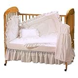 Baby Doll Bedding Carnation Eyelet Mini Crib/ Port-a-Crib Set, White by BabyDoll Bedding