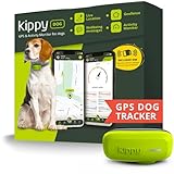 Kippy Dog 犬用GPS - 犬の位置 防水 首輪用GPS付き - 犬の活動と健康トラッカー バーチャルフェンスと通知付き - カラー グリーン