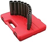 Sunex 2852 1/2-Inch Drive Extra Long Deep Metric Impact Socket Set, 9 Piece [並行輸入品]