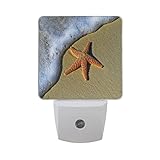 Saobao LEDナイトライト省エネヒトデとビーチ自動Senor Dusk to Dawn Night Light Great Forベッドルームバスルームリビングルーム廊下Any暗い部屋、子と大人