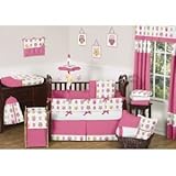 Sweet Jojo Designs Baby/Kids Clothes Laundry Hamper for Pink Happy Owl Bedding [並行輸入品]