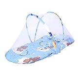 Ochine ベビー蚊帳 ワンタッチ式蚊帳 蚊やムカデ対策に マット付き 枕付き ソフト 折りたたみ 携帯型 モスキートネット テント 一側ドア コンパクト/収納 赤ちゃん/ベビーに